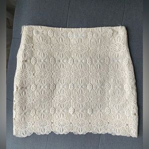 Forever21 Lace Mini Skirt, Size S